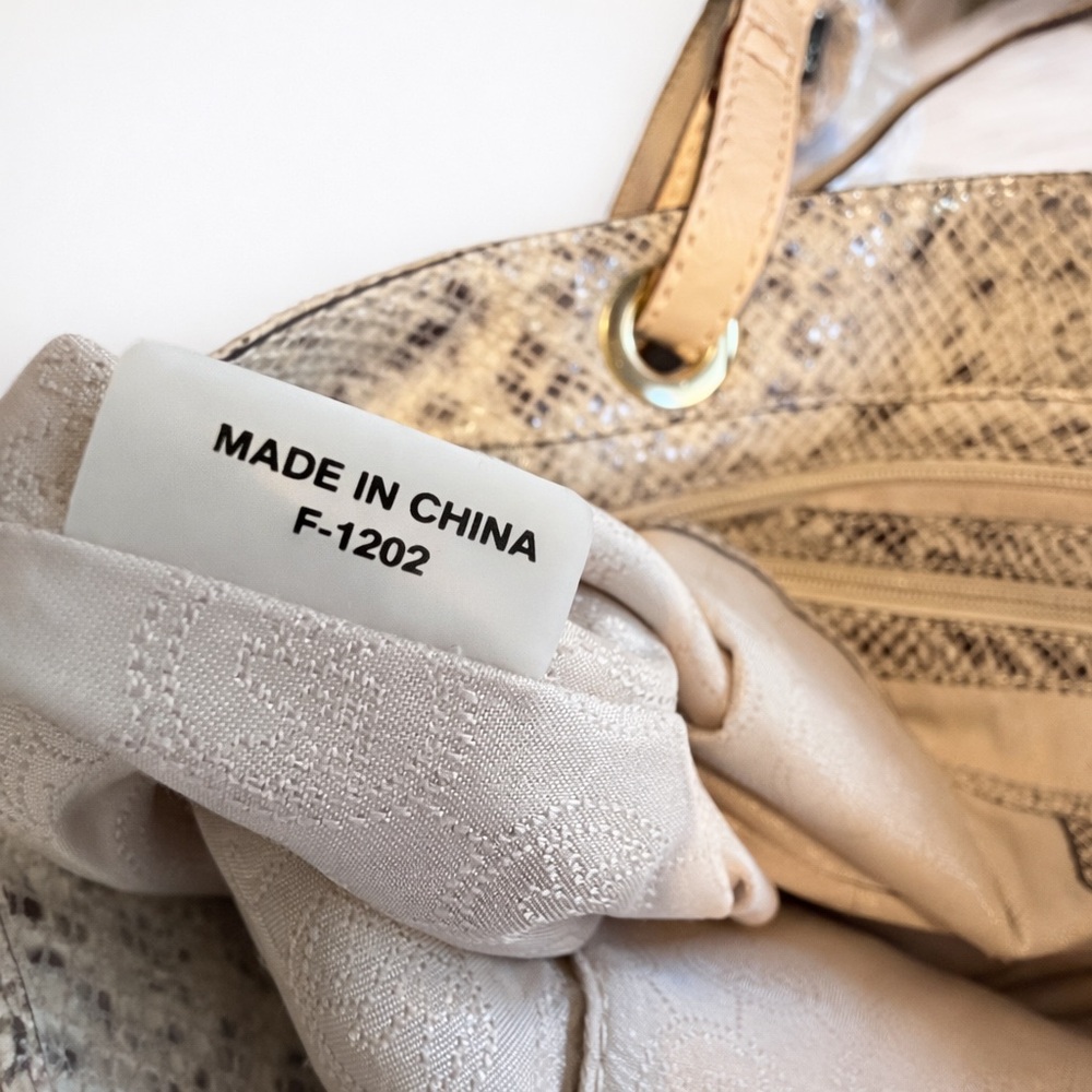 Michael Kors Elegant Snakeskin Tote - Picture 6 of 7